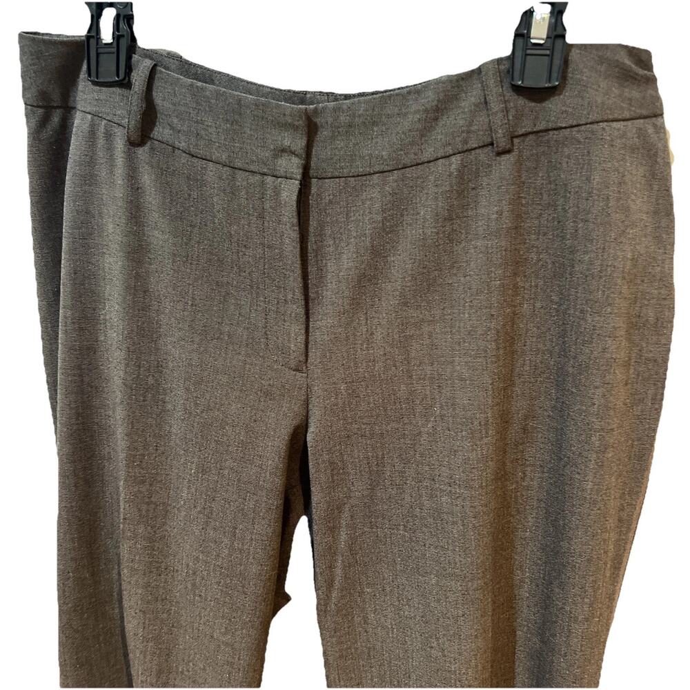 Worthington Curvy Fit Trouser Dress Pants Women 12 Light Gray Career Stretch GUC - Picture 4 of 14
